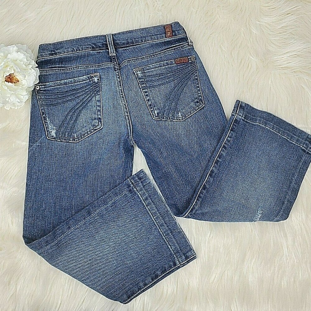 7 For All Mankind Dojo Capri Women's Sz 27
